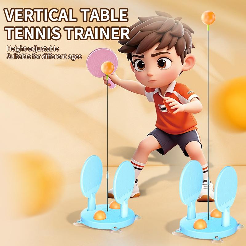 Table Tennis Is Played With A - 卓球練習器具固定式セルフプレイピンポン二人用トレーニングデバイスポータブル子供用スポーツ玩具視力トレーニングおもちゃ