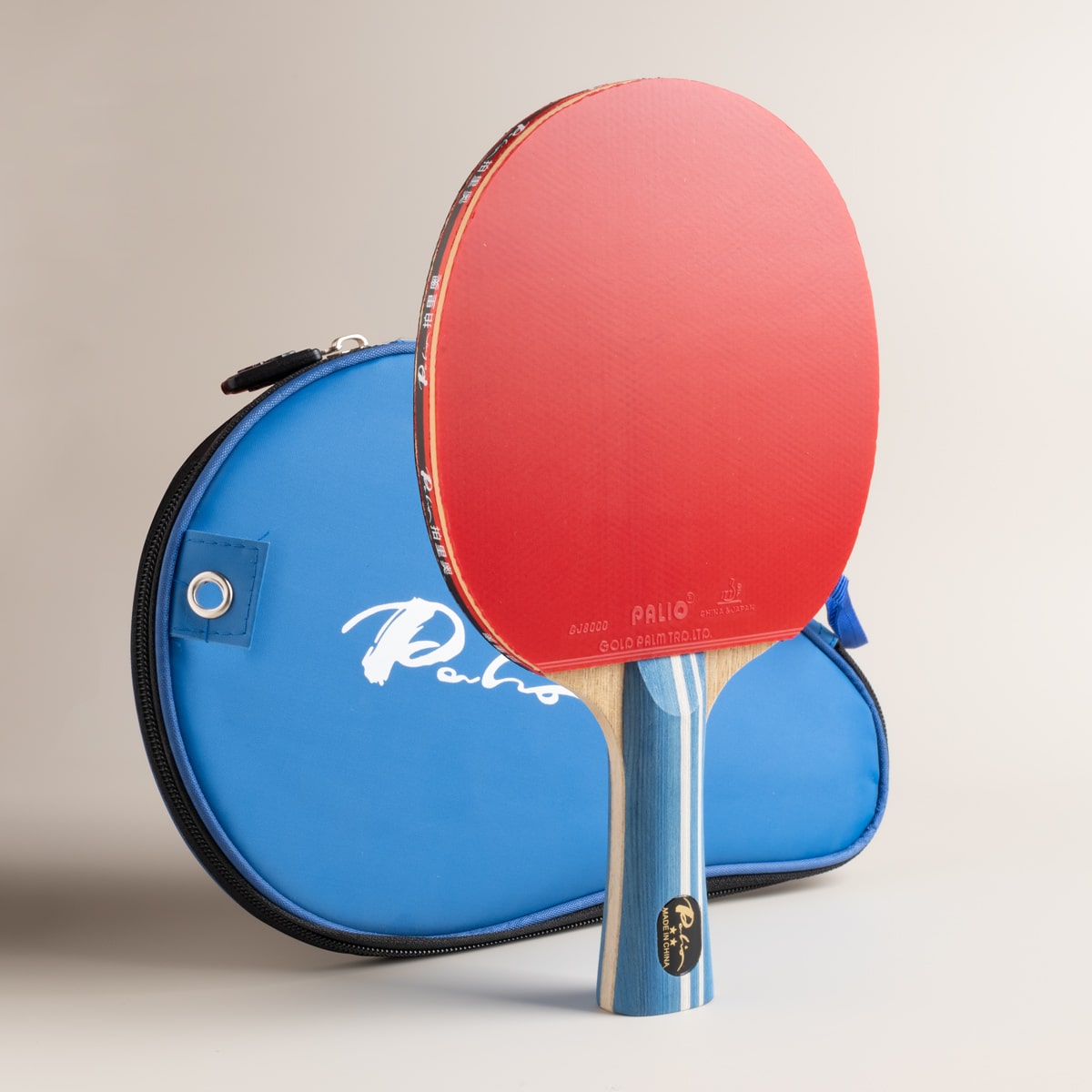 Table Tennis Hong Kong - オリジナルパリオ 2 スター卓球ラケット CJ8000 ゴムループ攻撃的コントロールスピンピンポンバットとバッグ