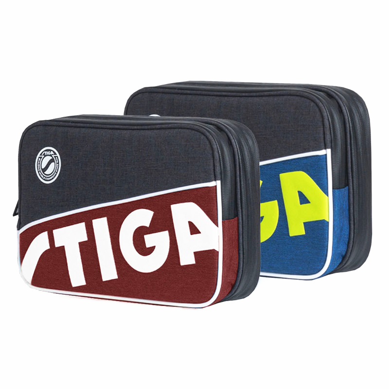 Table Tennis Hong Kong - STIGA 卓球ラケットバッグ新しい二重層スクエアラウンドトレーニングプロフェッショナルバルデバットパドル STIGA ラケットピンポン C