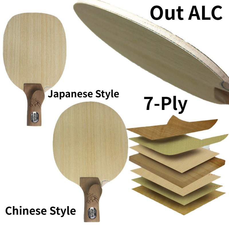 Table Tennis Is Played With A - 中国/日本製ペンホールドグリップ7層卓球ブレード外側ALC KOTO表面桐芯ピンポンパドルオールラウンドプレイ