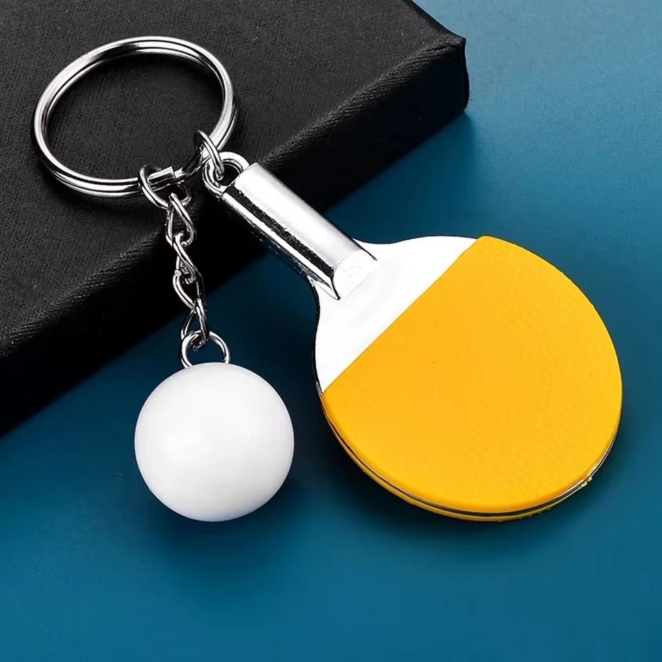 クリエイティブで可愛いミニ卓球ラケットキーホルダー、パドルピ - Table Tennis Hong Kong のレビューと価格