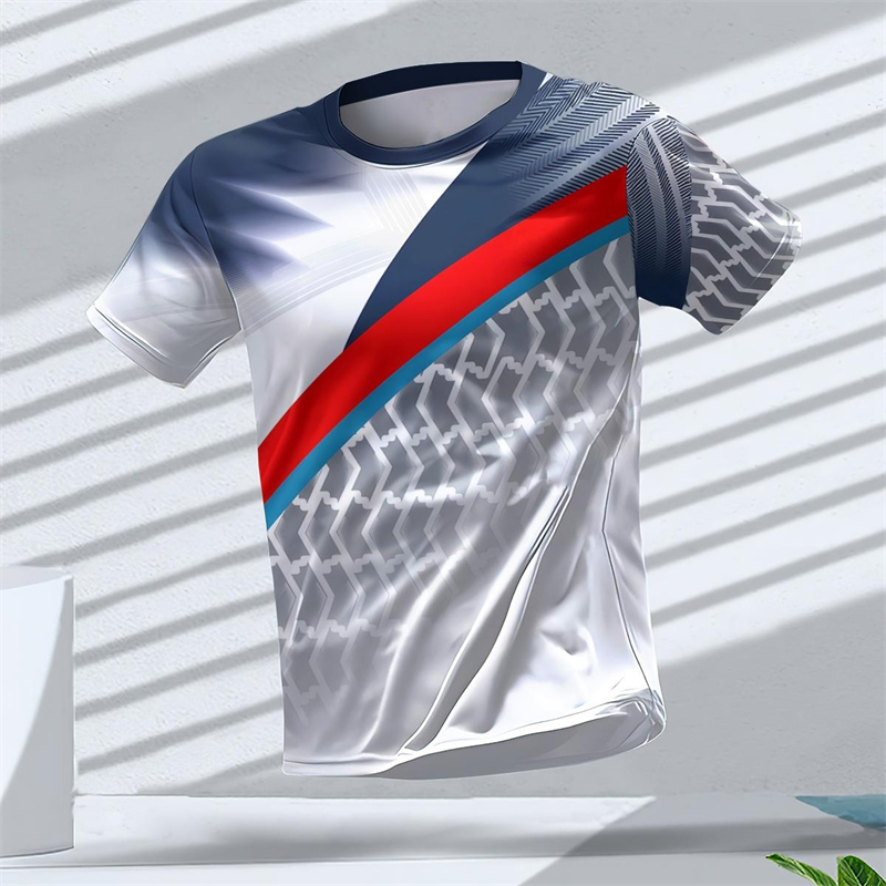 幾何学グラフィック 3D プリントスポーツ Tシャツ夏カジュ - Xu Xin Table Tennis のレビューと価格