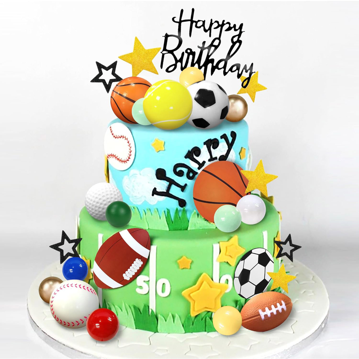 男の子のためのスポーツテーマケーキデコレーション、誕生日パー - Table Tennis Zhang Jike のレビューと価格