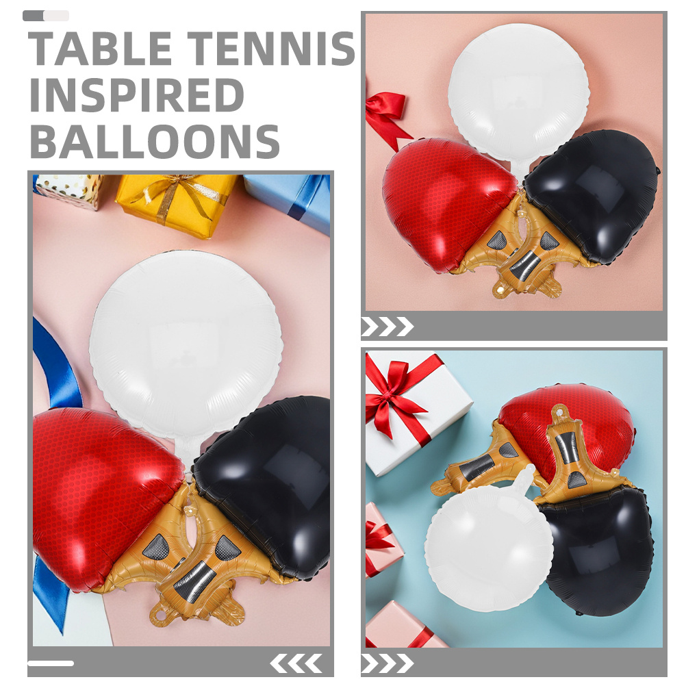 9 個のテーブル再利用可能なホイルスポーツテーマの装飾誕生日 - Table Tennis Balls のレビューと価格