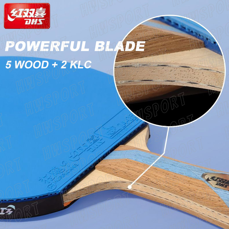 Dhs-テーブルテニスラケット、7つのスターッピングポンパド - Table Tennis Forehand Rubber のレビューと価格