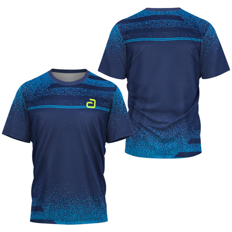 男性卓球 Tシャツアンダーカーレントパターンメンズサマーテニ - Xu Xin Table Tennis のレビューと価格