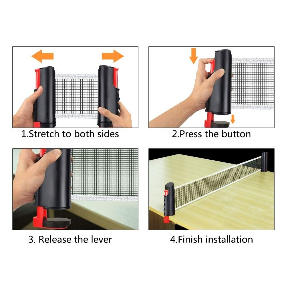 卓球ネット ピンポンラック ピンポンラケット付き格納式 ユニ - Table Tennis Hong Kong のレビューと価格