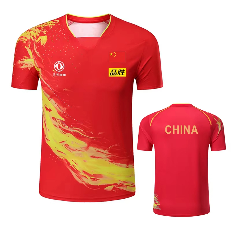 男性と女性のためのドラゴンプリント卓球Tシャツ,ファッション - Xu Xin Table Tennis のレビューと価格