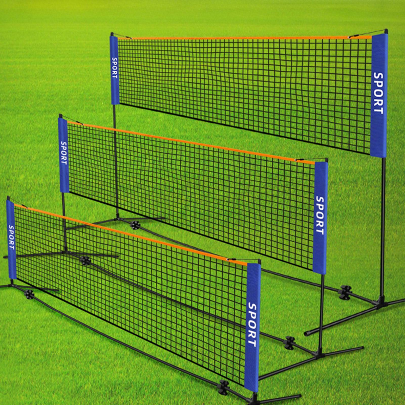 バドミントンネット高さ調節可能キッズバレーボールネットメッシ - Table Tennis Volleyball のレビューと価格