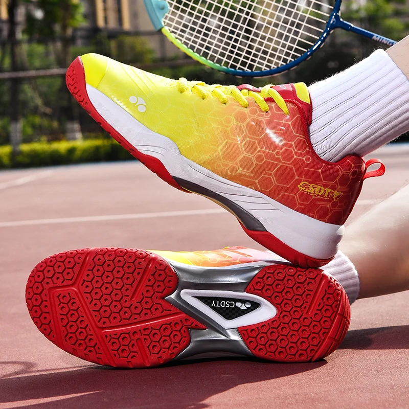 男性バドミントンシューズノンスリップスニーカー高品質トレーニ - Table Tennis Volleyball のレビューと価格