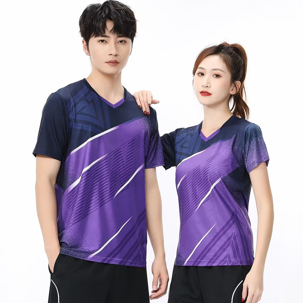男性と女性のためのテニスTシャツ,半袖スポーツトップ,速乾性 - Table Tennis Volleyball のレビューと価格
