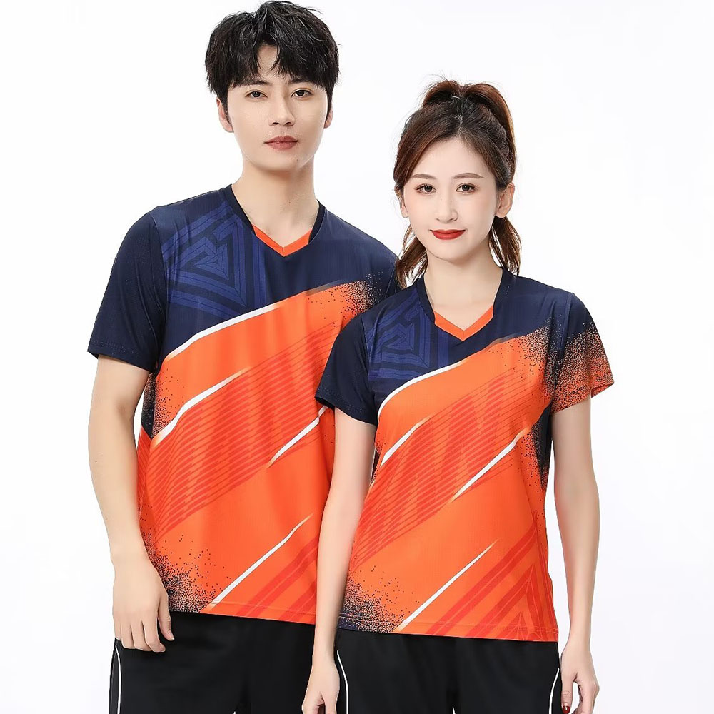 男性と女性のためのテニスTシャツ,半袖スポーツトップ,速乾性 - Table Tennis Volleyball のレビューと価格