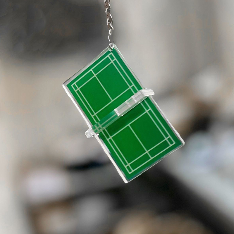 クリエイティブバドミントン掛け布団キーホルダー、メタルキーホ - Table Tennis Ranking のレビューと価格