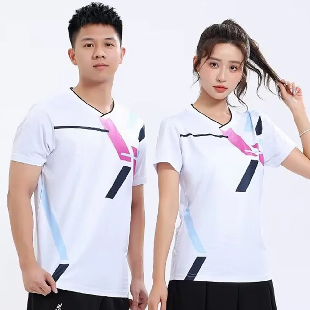 バドミントン Tシャツ男性女性用速乾性夏半袖バレーボール卓球 - Table Tennis Volleyball のレビューと価格